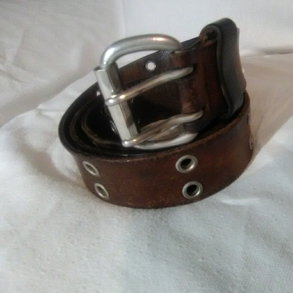 Vintage Hippie Double Buckle Belt; one-size-fits-a
